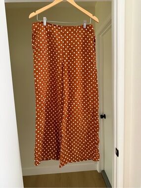 Faithfull the Brand Rust Orange Polka Pants